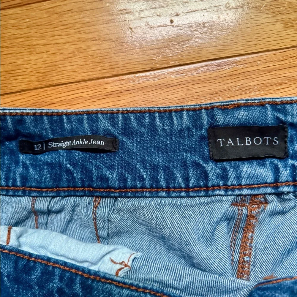 Talbots Blue Ankle Cropped Jeans Relaxed Fit - Picture 6 of 6